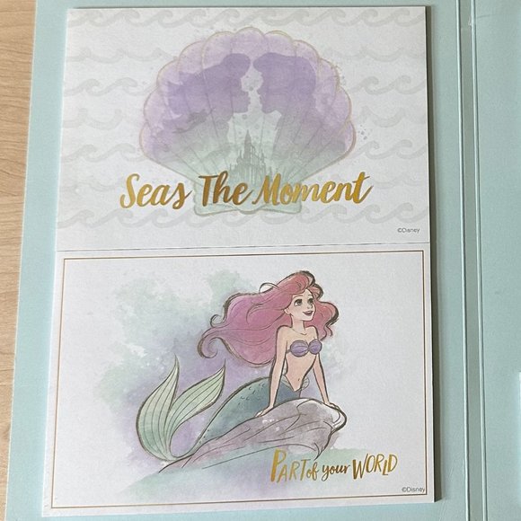 Japan Disney Store Little Mermaid Ariel Sticky Notes  Disney Little Mermaid Sticky Note Set
